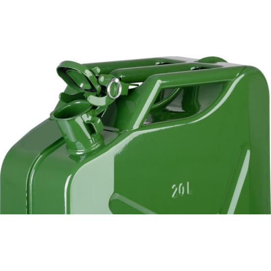 Канистра JerryCan LD20, 20 литров, металлическая, для топлива, зеленая Канистра JerryCan LD20, 20 литров, металлическая, для топлива, зеленая