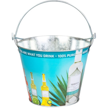Strend Pro bucket, 7 l, bottle cooler, metal