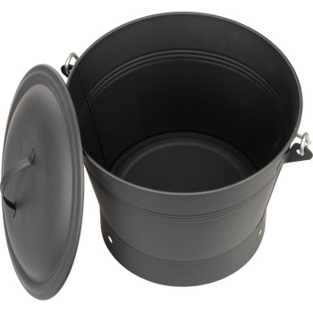 Strend Pro container, ash container, with lid, 8L, bucket Strend Pro container, ash container, with lid, 8L, bucket