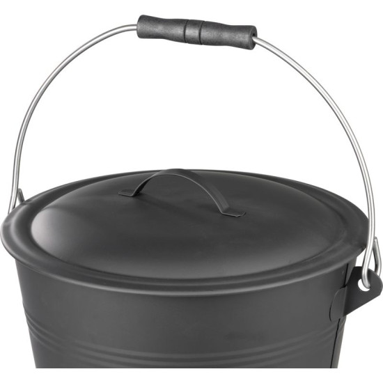 Strend Pro container, ash container, with lid, 8L, bucket Strend Pro container, ash container, with lid, 8L, bucket