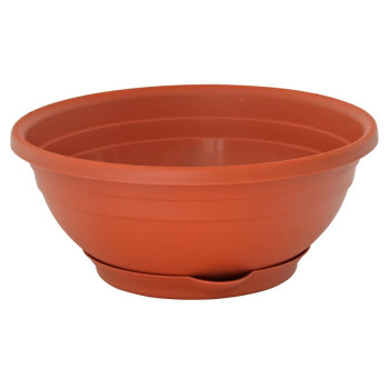 Flower pot round 25x10cm ICS SERENELLA Flower pot round 25x10cm ICS SERENELLA