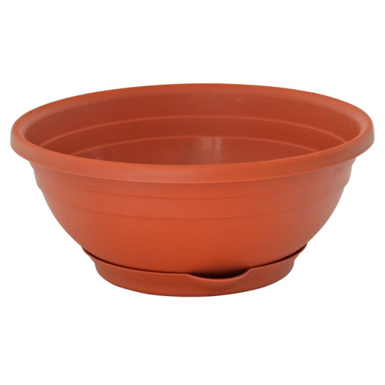Flower pot round 25x10cm ICS SERENELLA Flower pot round 25x10cm ICS SERENELLA