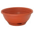 Flower pot round 25x10cm ICS SERENELLA