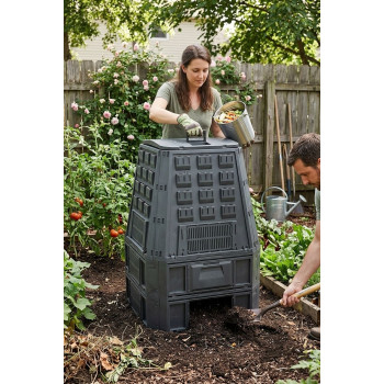 Composter 800lit. 910x1345x900 EVOBLACK hobby, black