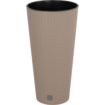 Горшок для растений Rotаn круглый 400мм 35/64л. H -763mm Rаto tube, сливочный