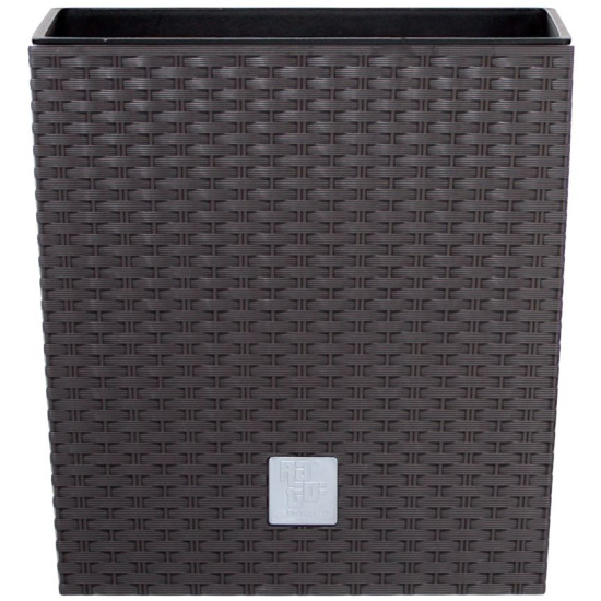 Rotan flover pot square L - 200mm W -200mm H -202mm 6.8lit. Rato low, brown Rotan flover pot square L - 200mm W -200mm H -202mm 6.8lit. Rato low, brown