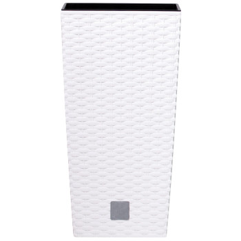 Rotan flover pot square L - 225mm W -225mm H -421mm, 8/16.3lit. Rato square, white Rotan flover pot square L - 225mm W -225mm H -421mm, 8/16.3lit. Rato square, white