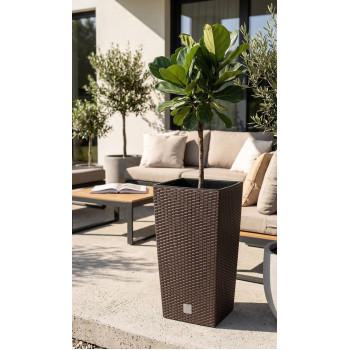 Rotan flover pot square L - 325mm W -325mm H -610mm, 21/49lit. Rato square, brown Rotan flover pot square L - 325mm W -325mm H -610mm, 21/49lit. Rato square, brown