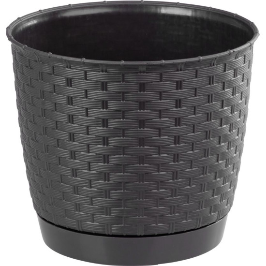 Flower pot RATOLLA Round 190, darkbrown Flower pot RATOLLA Round 190, darkbrown