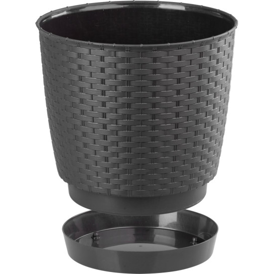 Flower pot RATOLLA Round 250, darkbrown Flower pot RATOLLA Round 250, darkbrown