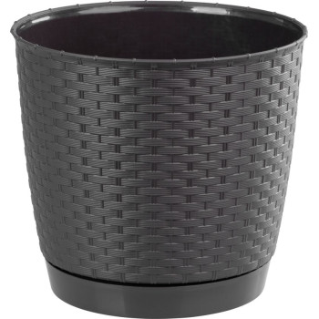 Flower pot RATOLLA Round 250, darkbrown