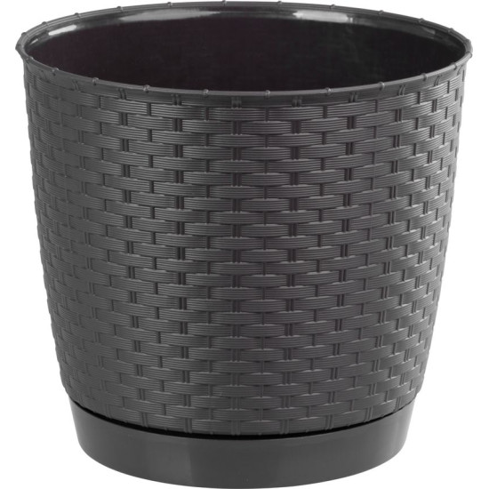 Flower pot RATOLLA Round 250, darkbrown Flower pot RATOLLA Round 250, darkbrown