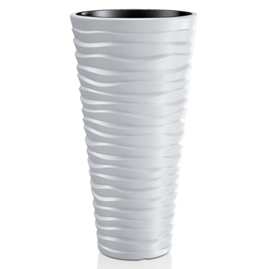 Flower pot SAND Slim 400, 390x750 mm, white Flower pot SAND Slim 400, 390x750 mm, white