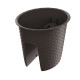 Flower pot RATOLLA Railing Oval 300, brown Flower pot RATOLLA Railing Oval 300, brown