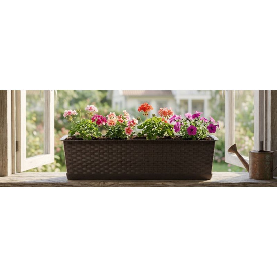 Flower pot RATOLLA Case P 700, brown