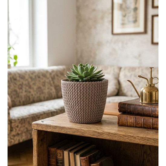Flower pot SPLOFY 157/132 mm, 1.7 lit, mocca Flower pot SPLOFY 157/132 mm, 1.7 lit, mocca