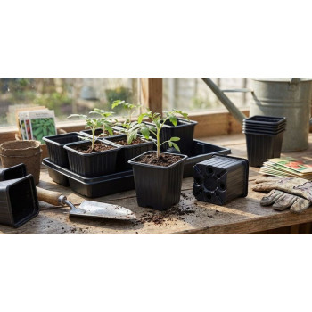 Flower pot Strend Pro, for sieves, square 8x8x7 cm