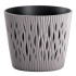 Flower pot SANDY Round 190, 158x138 mm, mocha