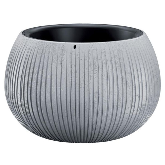 Цветочный горшок BETON Bowl, 29/19x20 см, серый