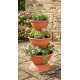 Strend Pro PYRAMID planter, three-level, 79 cm, terracotta