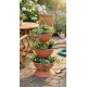 Strend Pro PYRAMID planter, three-level, 86 cm, terracotta