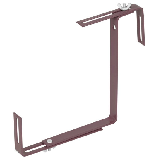 Hanger Strend Pro, brown, metal holder for a box flowerpot, pack 2 pcs