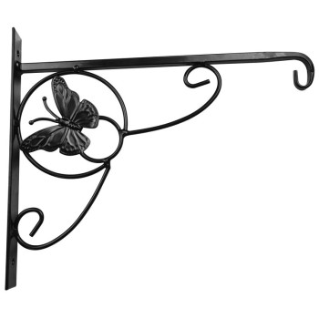 Strend Pro hanger, holder, for a flower pot, decorative with a butterfly, metal, 28x28 cm