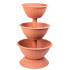 Strend Pro PYRAMID planter, three-level, 79 cm, terracotta