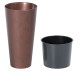 Flower pot with TUBUS Slim Corten insert 400x762 mm, copper look Flower pot with TUBUS Slim Corten insert 400x762 mm, copper look