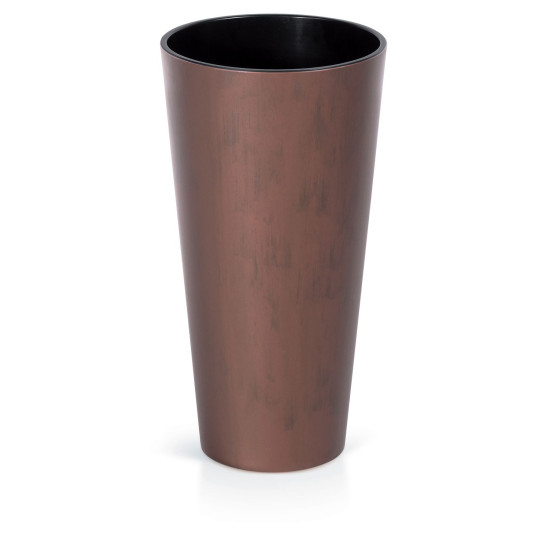 Flower pot with TUBUS Slim Corten insert 400x762 mm, copper look Flower pot with TUBUS Slim Corten insert 400x762 mm, copper look