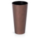 Flower pot with TUBUS Slim Corten insert 400x762 mm, copper look Flower pot with TUBUS Slim Corten insert 400x762 mm, copper look