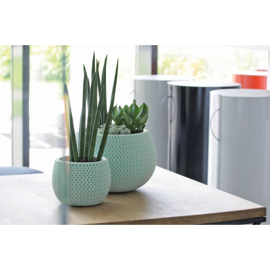 Planter with insert SPLOFY Bowl 290x195 mm, sage Planter with insert SPLOFY Bowl 290x195 mm, sage