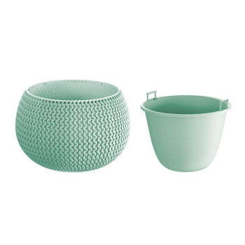 Planter with insert SPLOFY Bowl 290x195 mm, sage