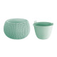 Planter with insert SPLOFY Bowl 290x195 mm, sage Planter with insert SPLOFY Bowl 290x195 mm, sage