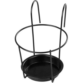 BUMETA holder, hanger, metal, for a flower pot, for a railing, 22 cm