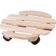 Strend Pro pedestal, 30x7 cm, under a flower pot, on wheels, sliding, stand, max. 50 kg, wood, round Strend Pro pedestal, 30x7 cm, under a flower pot, on wheels, sliding, stand, max. 50 kg, wood, round