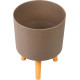 Strend Pro flower pot, color Coffee powder, 24.5x24.5x31 cm Strend Pro flower pot, color Coffee powder, 24.5x24.5x31 cm