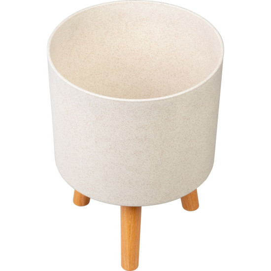 Цветочный горшок Strend Pro, отделка White Weath, 24,5x24,5x31 см Цветочный горшок Strend Pro, отделка White Weath, 24,5x24,5x31 см
