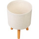 Цветочный горшок Strend Pro, отделка White Weath, 24,5x24,5x31 см Цветочный горшок Strend Pro, отделка White Weath, 24,5x24,5x31 см