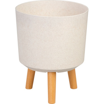 Цветочный горшок Strend Pro, отделка White Weath, 24,5x24,5x31 см