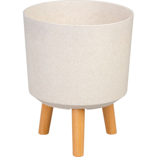 Цветочный горшок Strend Pro, отделка White Weath, 24,5x24,5x31 см Цветочный горшок Strend Pro, отделка White Weath, 24,5x24,5x31 см