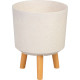 Цветочный горшок Strend Pro, отделка White Weath, 24,5x24,5x31 см Цветочный горшок Strend Pro, отделка White Weath, 24,5x24,5x31 см