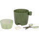 Strend Pro flower pot, with scissors, colour green, 15.5x12.5x16 cm