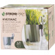 Strend Pro flower pot, with scissors, colour green, 15.5x12.5x16 cm