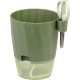 Strend Pro flower pot, with scissors, colour green, 15.5x12.5x16 cm