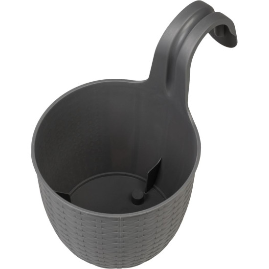 Hanging planter Strend Pro, PP, 26x18x24.5 cm, grey Hanging planter Strend Pro, PP, 26x18x24.5 cm, grey