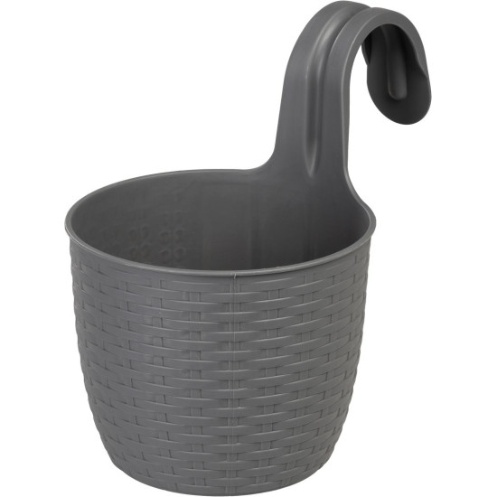 Hanging planter Strend Pro, PP, 26x18x24.5 cm, grey Hanging planter Strend Pro, PP, 26x18x24.5 cm, grey