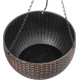 Цветочный горшок Strend Pro Modern, подвесной, золотой, 26x16см, с цепочкой и вешалкой