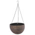 Цветочный горшок Strend Pro Modern, подвесной, золотой, 26x16см, с цепочкой и вешалкой