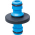 Two way adaptor 2x 1/2" AQUACRAFT, rubber cover, soft touch